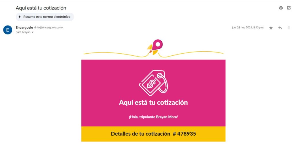 Pagar Cotización de Shein Colombia